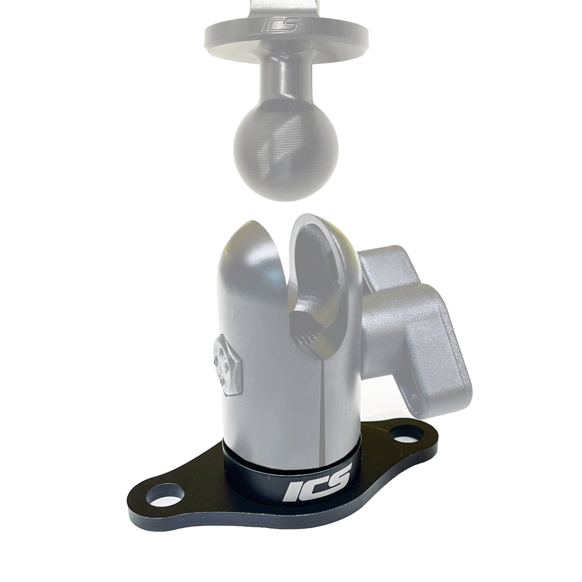 2 Hole AMPS single joint Mount - Matte – ICS Mounts